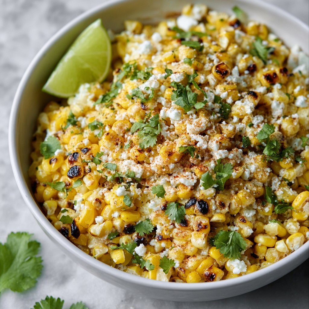 Mexican Street Corn Salad (Esquites – Smoky, Creamy &#038; Tangy)