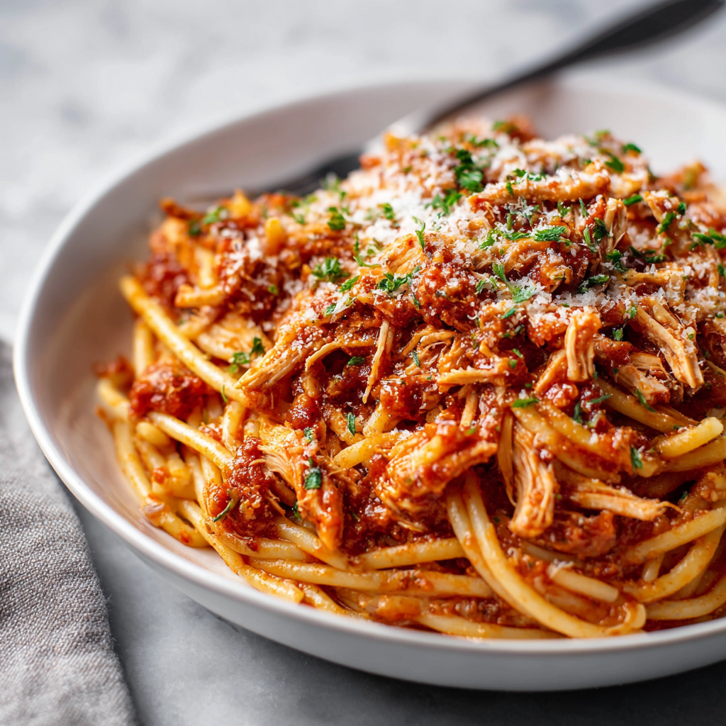 Slow Cooker Chicken Bolognese Pasta: A Lighter Twist on a Classic Comfort