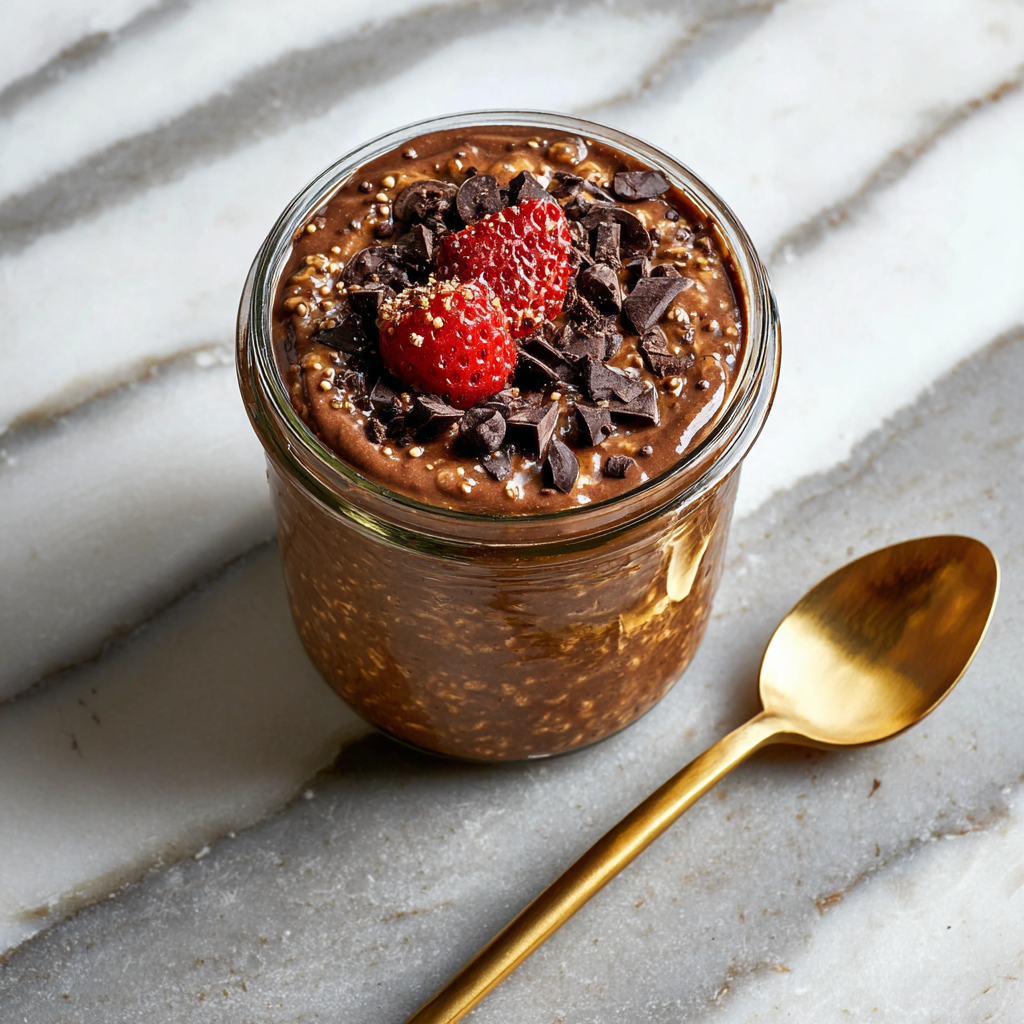 Brownie Batter Overnight Oats: Dessert for Breakfast (Guilt-Free)