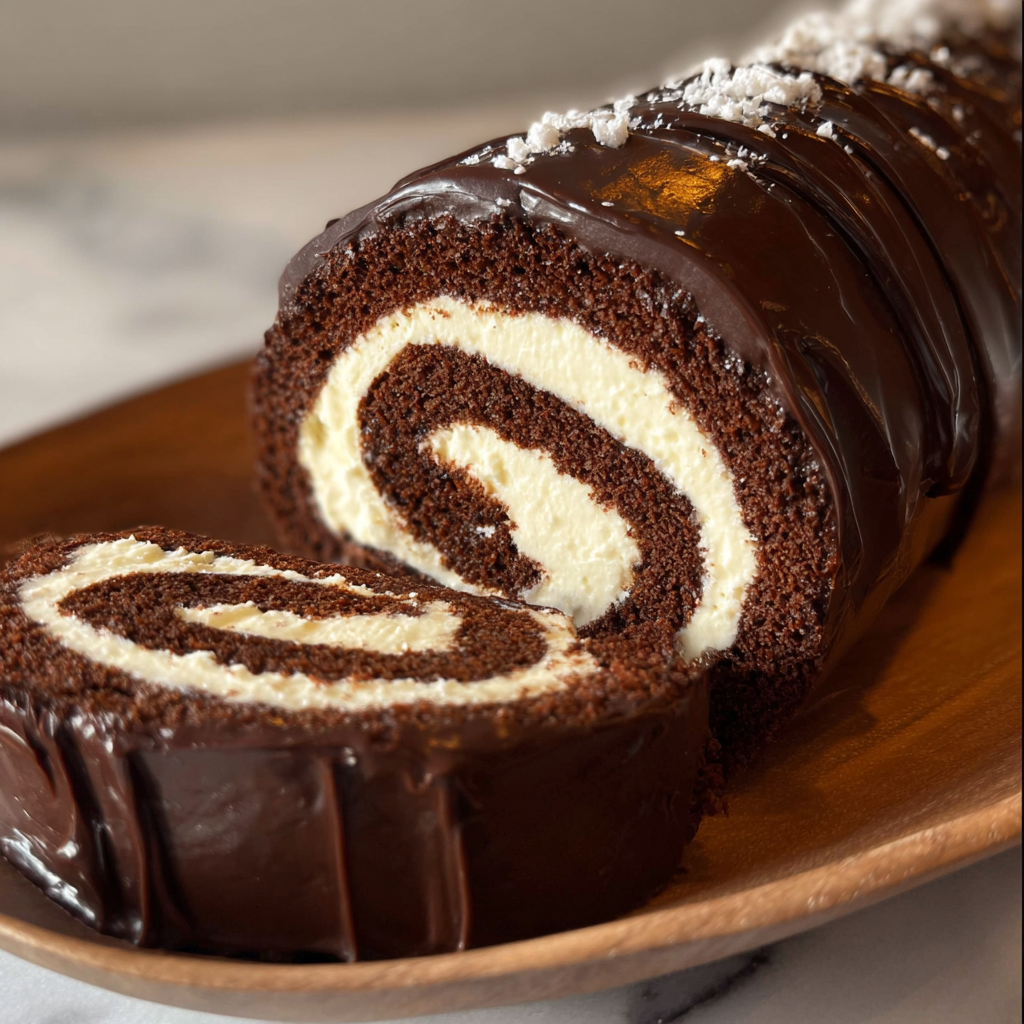 Chocolate Cake Roll with Creamy Filling &#038; Rich Ganache: The Science of the Perfect Swirl
