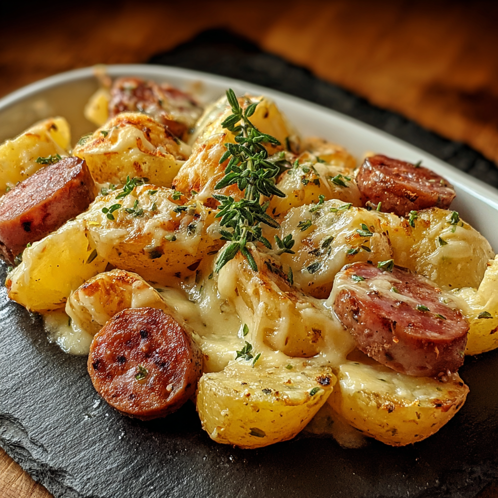 Cheesy Ranch Potatoes &#038; Smoked Sausage: The Science of the &#8220;One-Pan&#8221; Sear