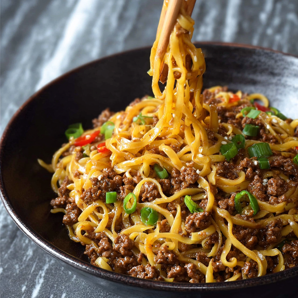 Mongolian Ground Beef Noodles: The Science of High-Velocity Flavor