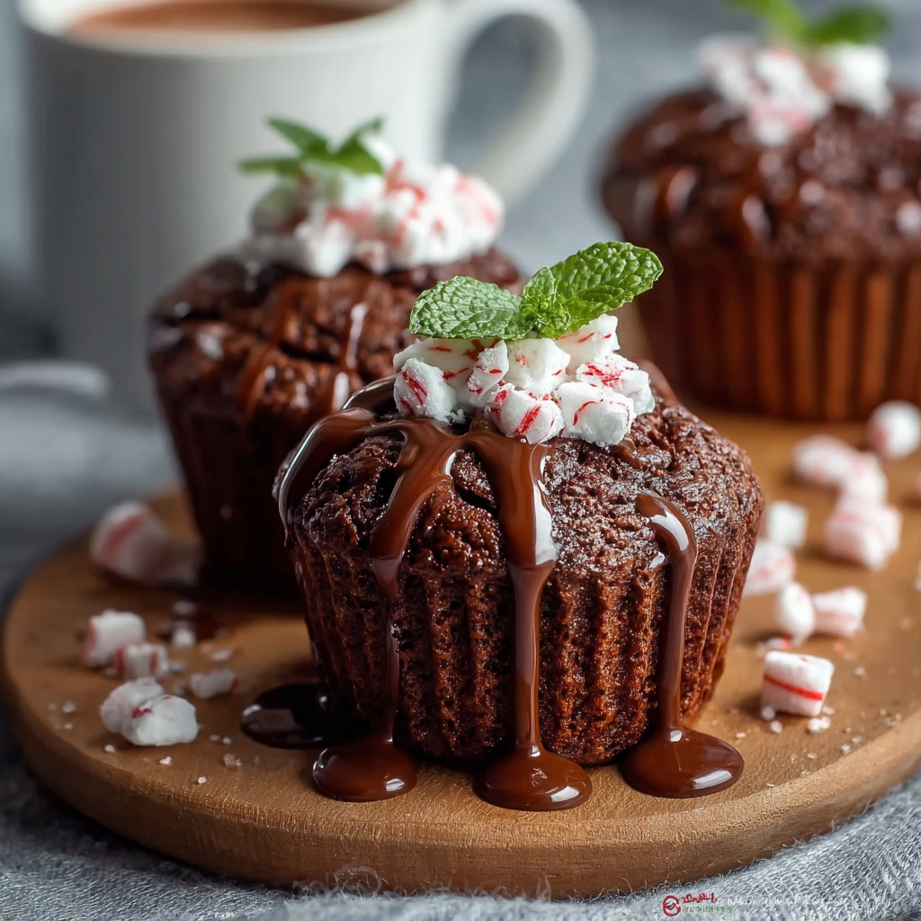 Peppermint Hot Chocolate Muffins: The Science of &#8220;Tension-Release&#8221; Crumb