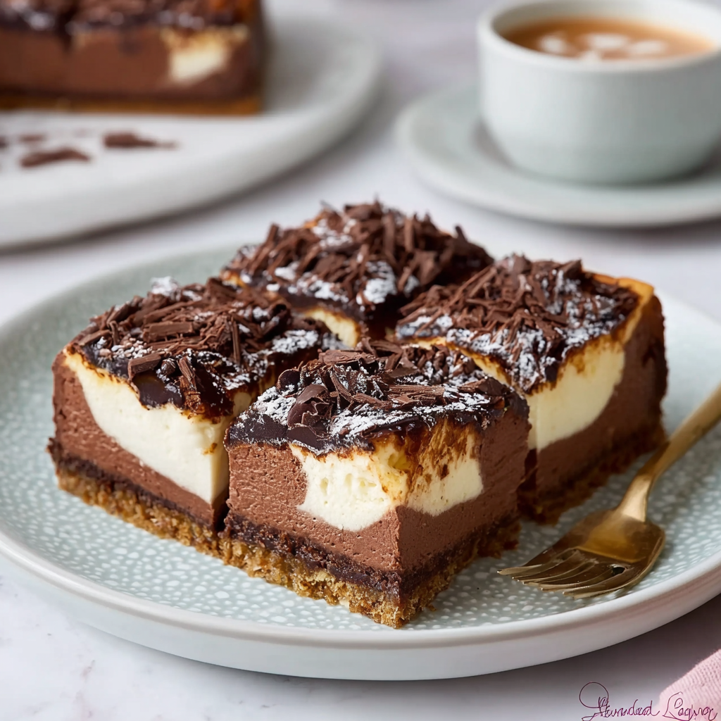 Hot Chocolate Cheesecake Bars: The Science of &#8220;Phase-Contrast&#8221; Decadence