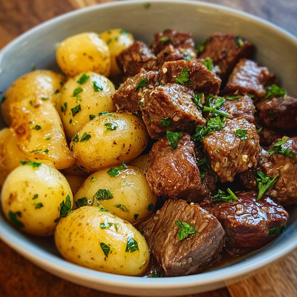 Garlic Butter Beef Bites with Potatoes: The Science of &#8220;Concurrent Thermal Roasting&#8221;