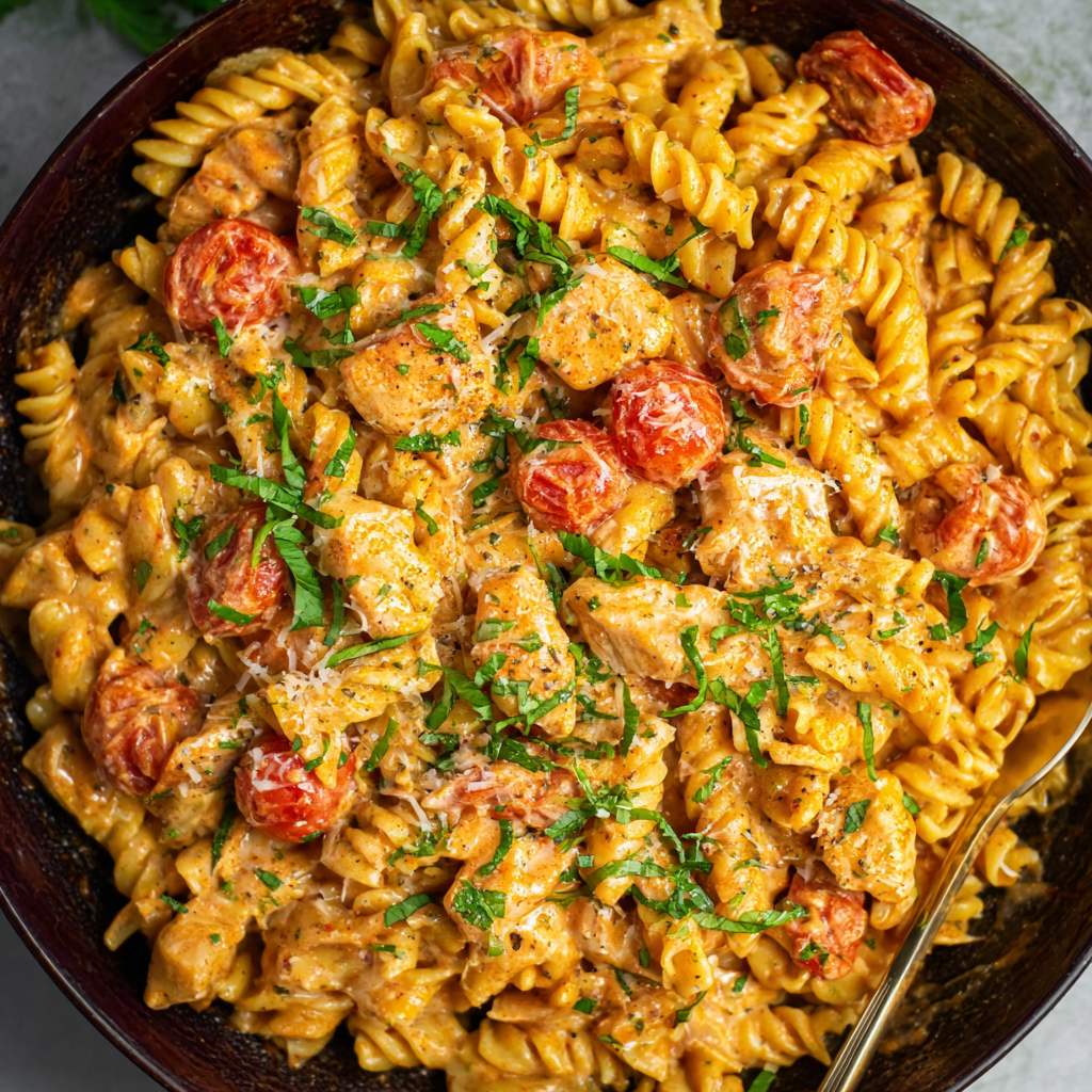 Creamy Tomato Chicken Pasta – Quick &#038; Comforting Weeknight Dinner