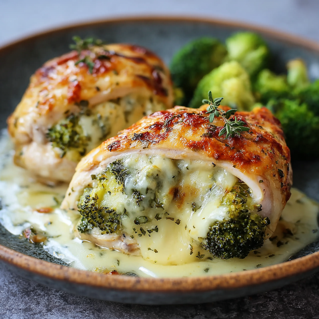 Broccoli and Cheese Stuffed Chicken Breasts (Juicy, High-Protein &#038; Family-Friendly)