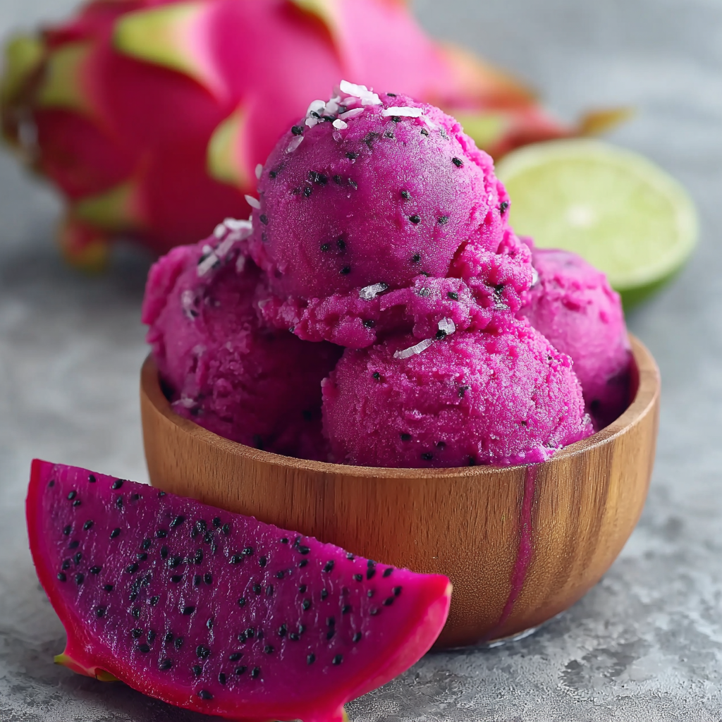 Vibrant Dragon Fruit Sorbet Recipe: Naturally Sweet, Refreshing &#038; Dairy-Free