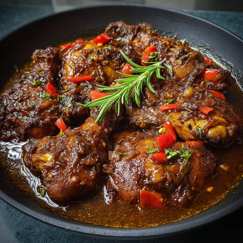 Jamaican Brown Stew Chicken: Rich, Bold &#038; Full of Island Flavor