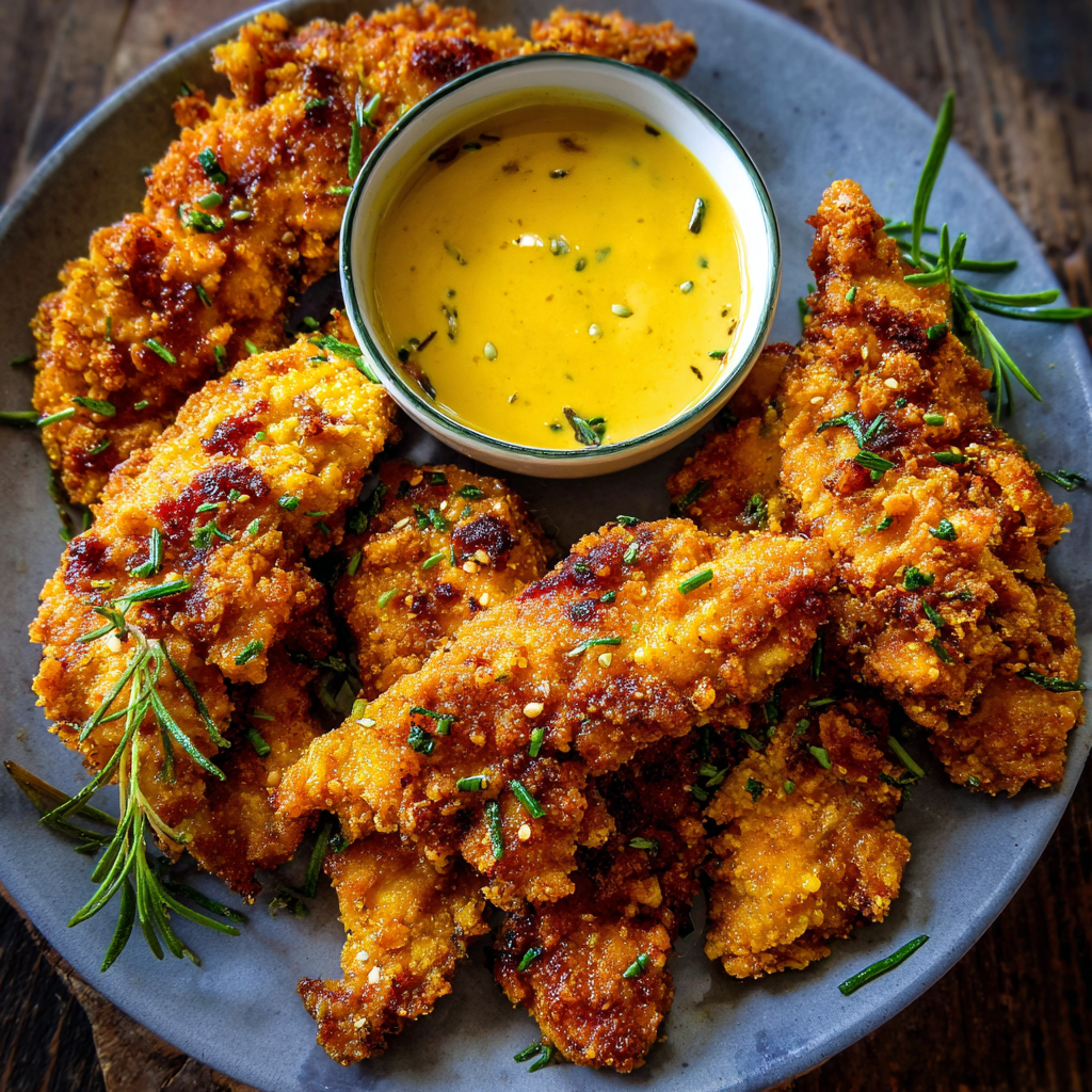Crispy Turmeric Chicken Tenders (Oven-Baked &#038; Gluten-Free)
