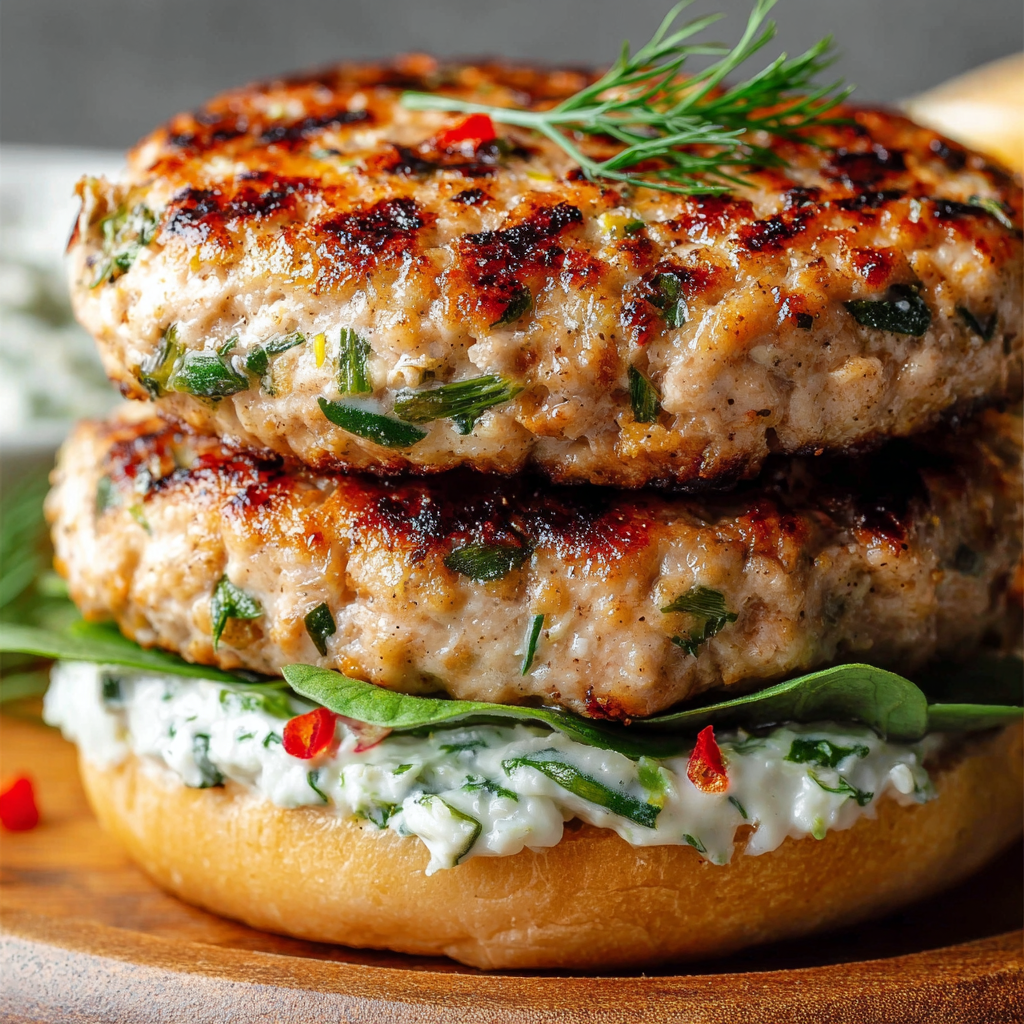 Juicy Greek Chicken Burgers with Tzatziki Bliss