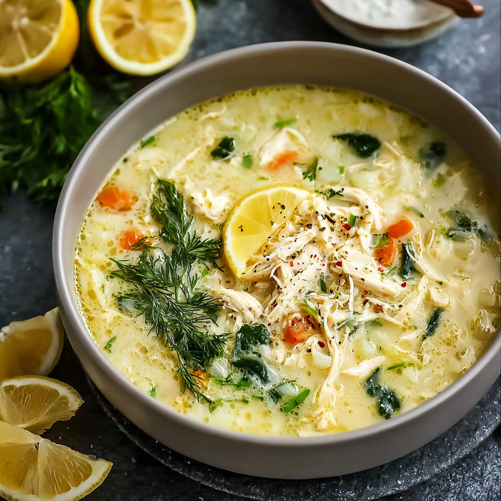 Creamy Greek Lemon Chicken Soup (Avgolemono): Silky, Bright &#038; Comforting