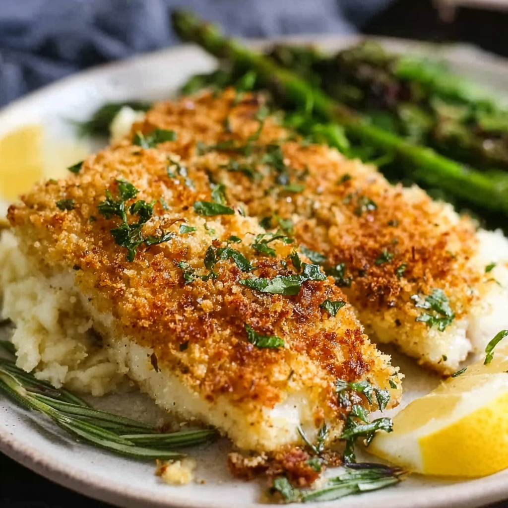 10-Minute Parmesan Crusted Fish – Easy, Healthy &#038; Delicious
