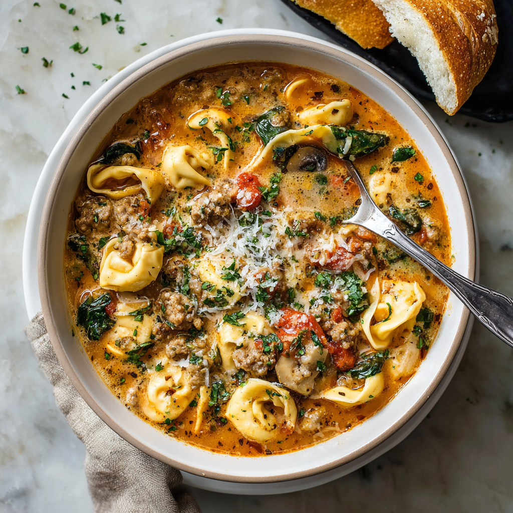 Sausage Tortellini Soup