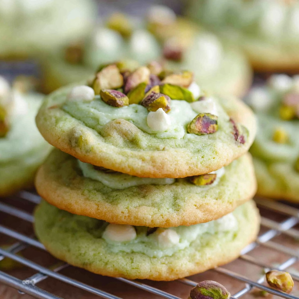 Pistachio Pudding Cookies