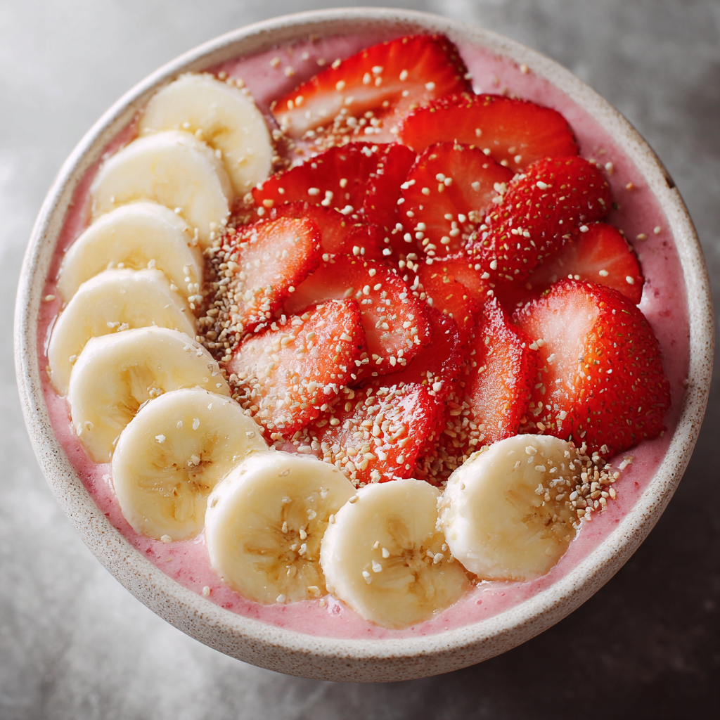 The Artisanal Smoothie Bowl: Strawberry &#038; Banana &#8220;Velvet&#8221; Edition