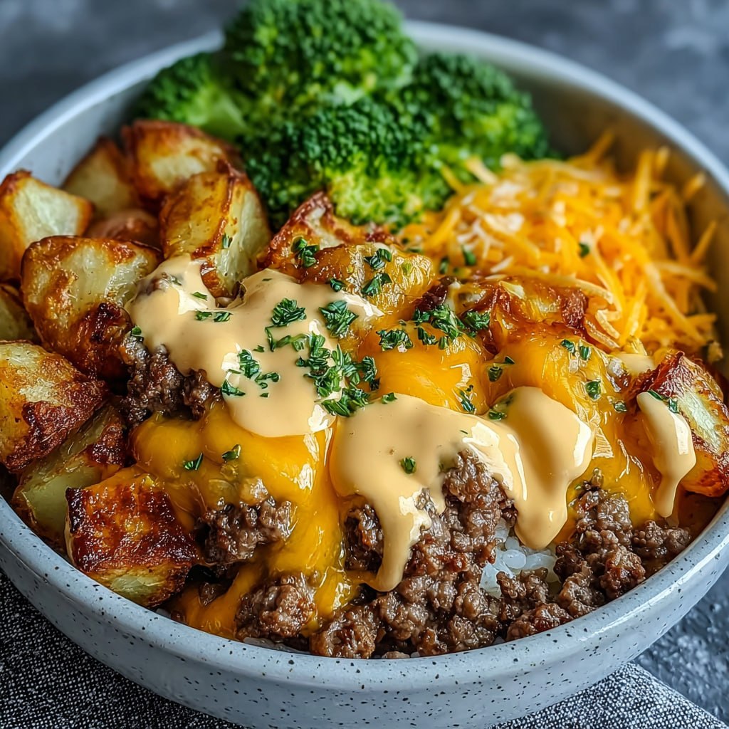 Smash Burger Bowl (Crispy Lacy Edges, Cheesy &#038; Easy Weeknight Dinner)
