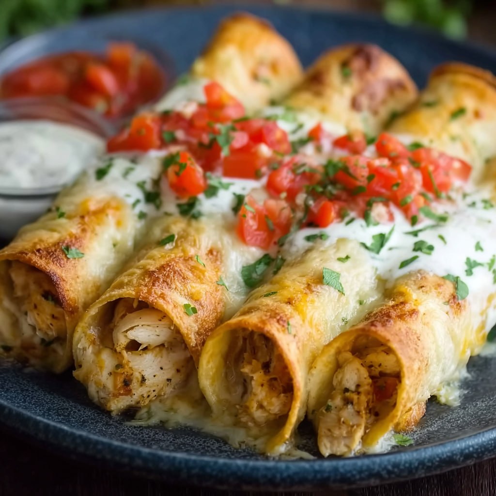 Baked Cream Cheese Chicken Taquitos (Crispy, Creamy &#038; Weeknight Easy)