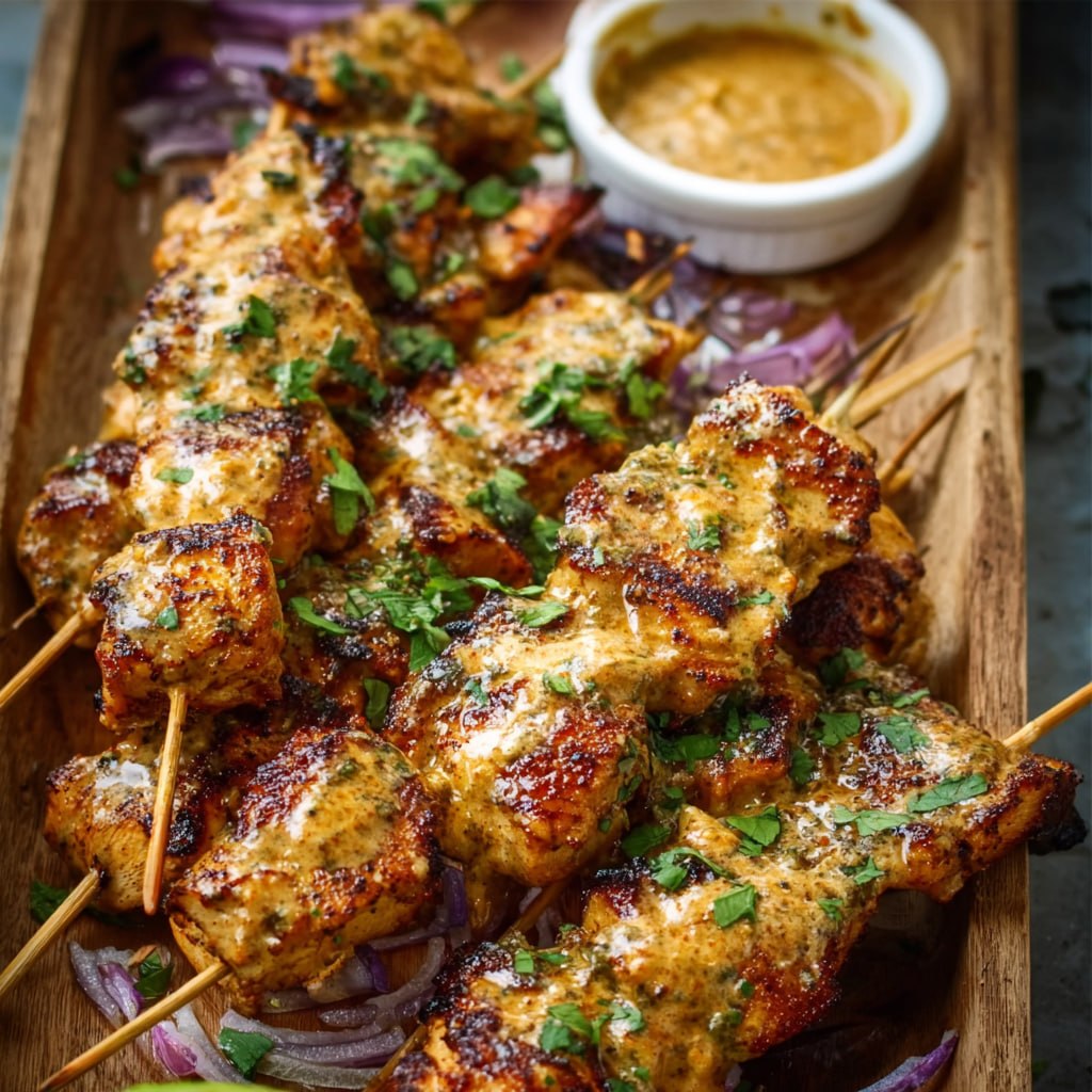 Cowboy Butter Chicken Skewers (Garlic Butter Glaze, Smoky Char &#038; Restaurant Flavor)