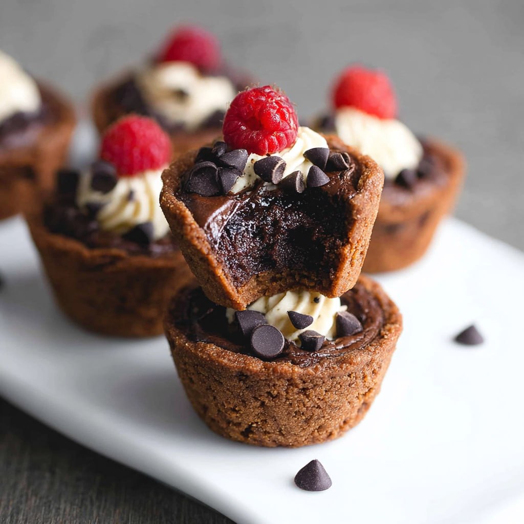 Brownie Tarts (Bite-Sized Chocolate Heaven With Ganache &#038; Berries, 45 Min)
