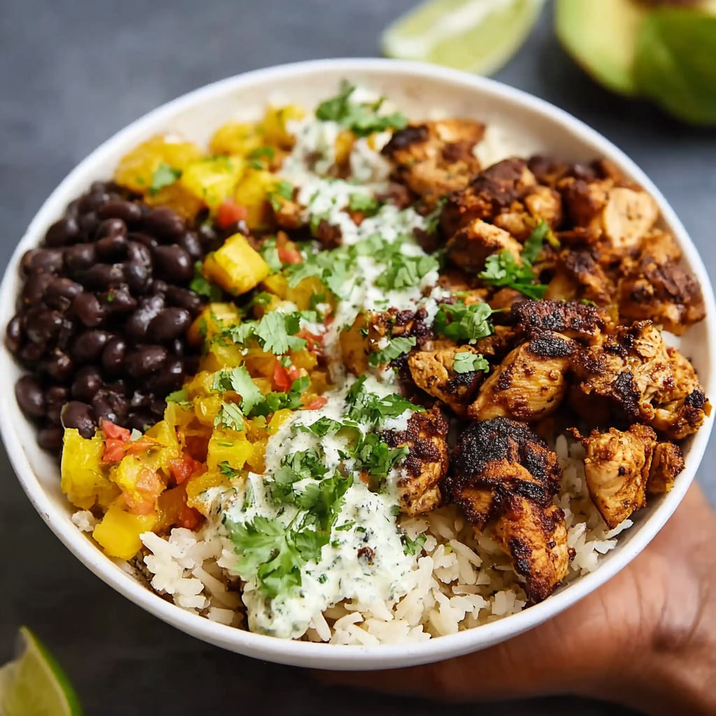 Cuban Chicken Rice Bowls (Mojo-Marinated Chicken With Black Beans, 35 Min)