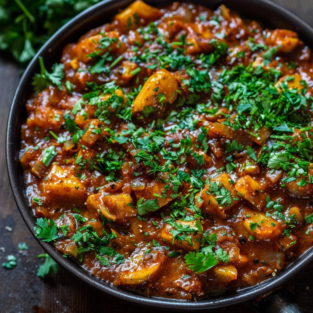 Vegetable Curry With Fresh Cilantro (Indian Mixed Vegetable Coconut Curry, 40 Min)