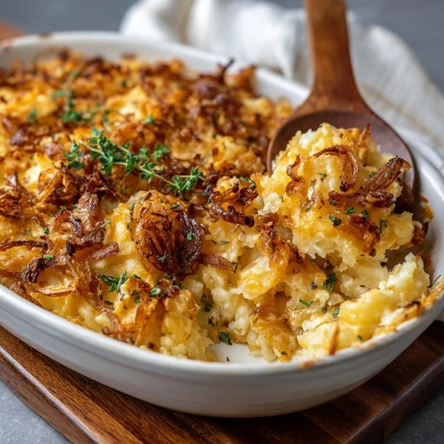 Cheesy Potato Casserole (Hash Browns, Sour Cream, Cheddar, Crispy Top, 1 Hr)