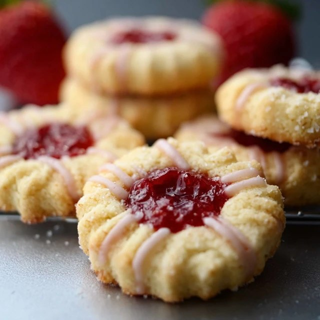 Jam Thumbprint Cookies (Buttery Almond Dough, Raspberry &#038; Apricot Jam, 45 Min)
