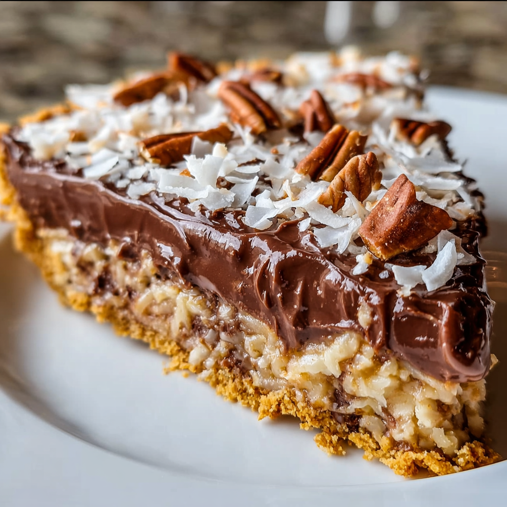 No-Bake German Chocolate Pie – Creamy &#038; Decadent