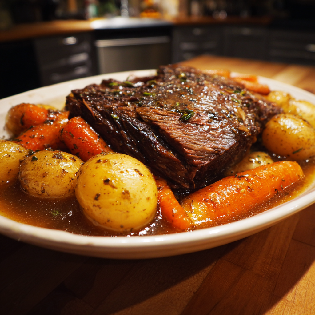 Homestyle Pot Roast with Carrots &#038; Potatoes (Slow-Cooked Comfort)