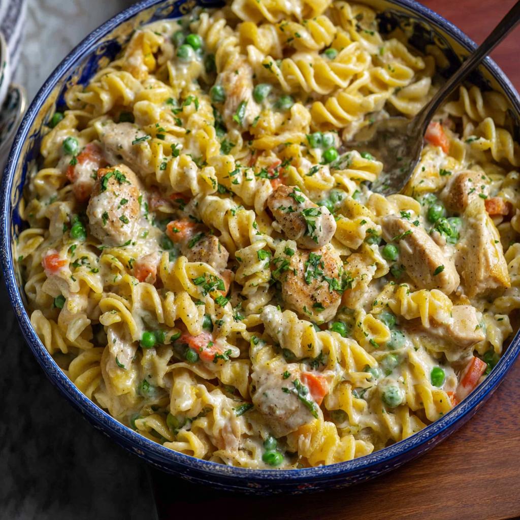 Quick Chicken Pot Pie Pasta