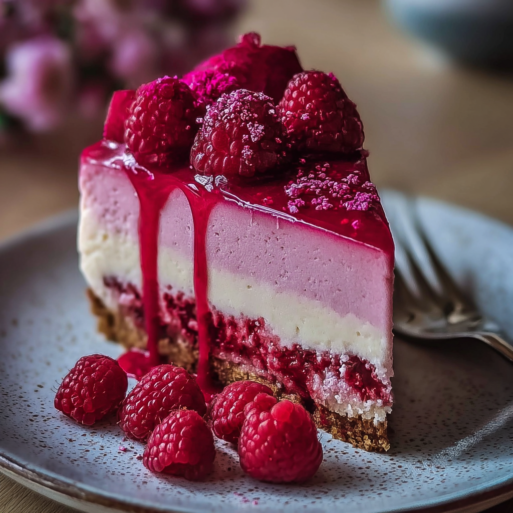 Pink Velvet Raspberry Cheesecake: A Silky, Berry-Infused Dessert