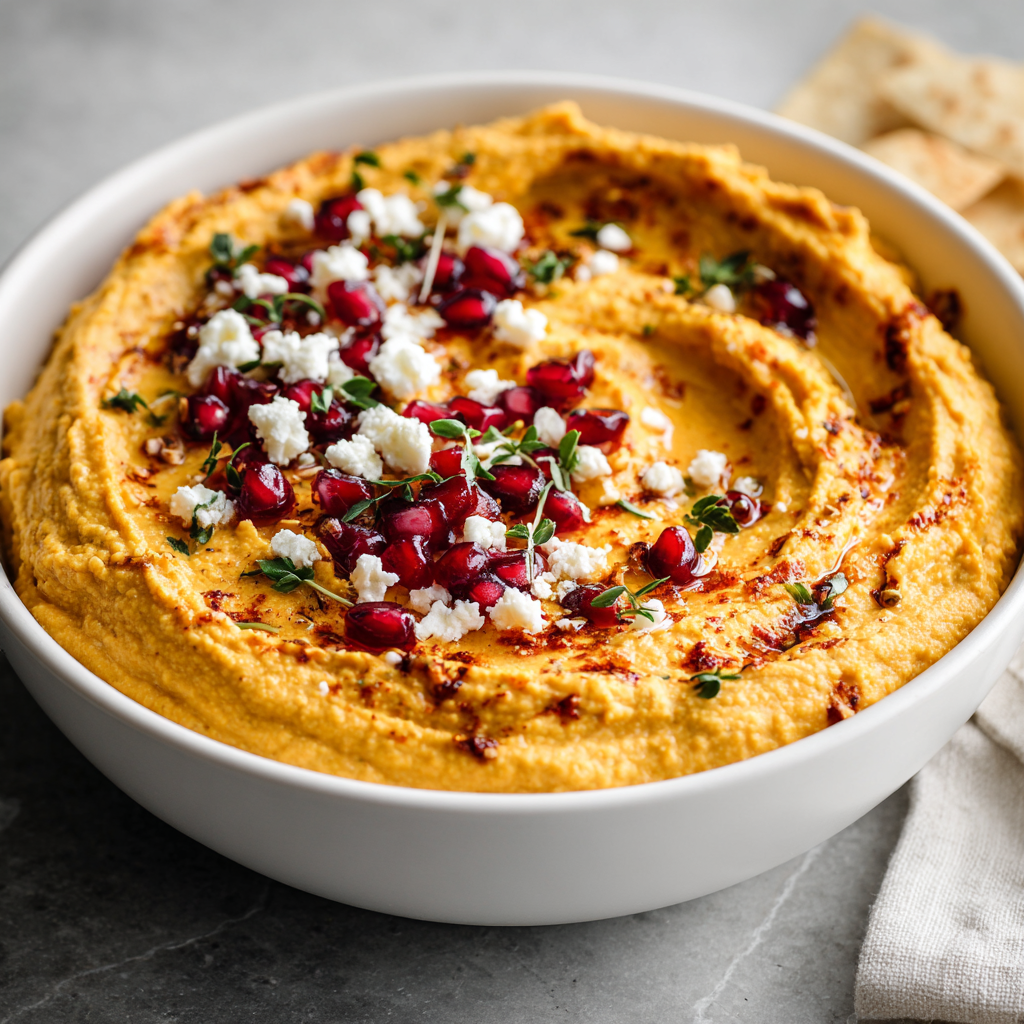 Roasted Butternut Squash Hummus: The Velvet Fall Dip
