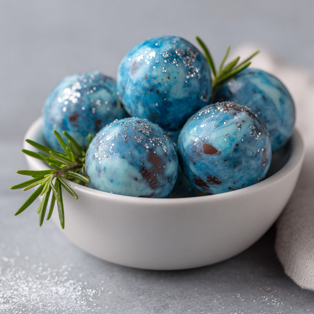 Blue Christmas Truffles: A Winter Wonderland Treat