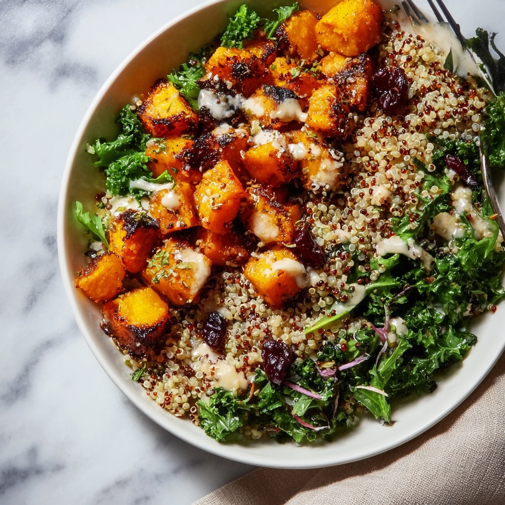 Roasted Butternut Squash &#038; Quinoa Harvest Bowl (The Ultimate Fall Meal Prep)